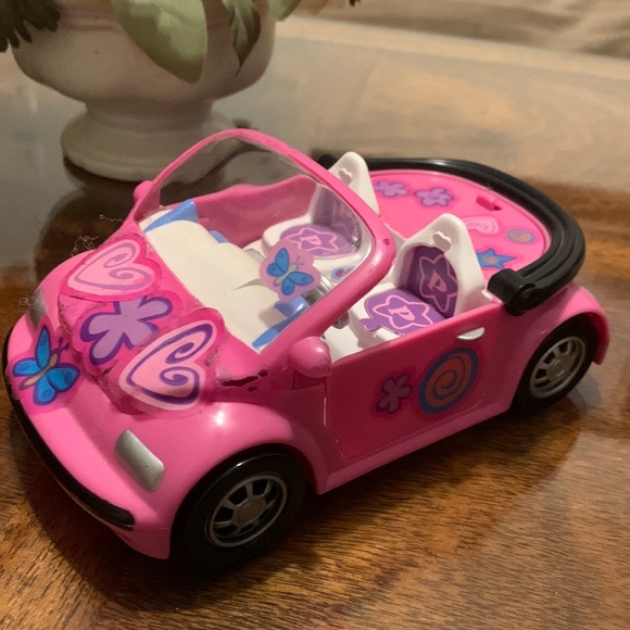 Polly Pocket Pink convertible Car Pollypockets doll Mattel 2000 vintage Play Toy - Picture 2 of 16